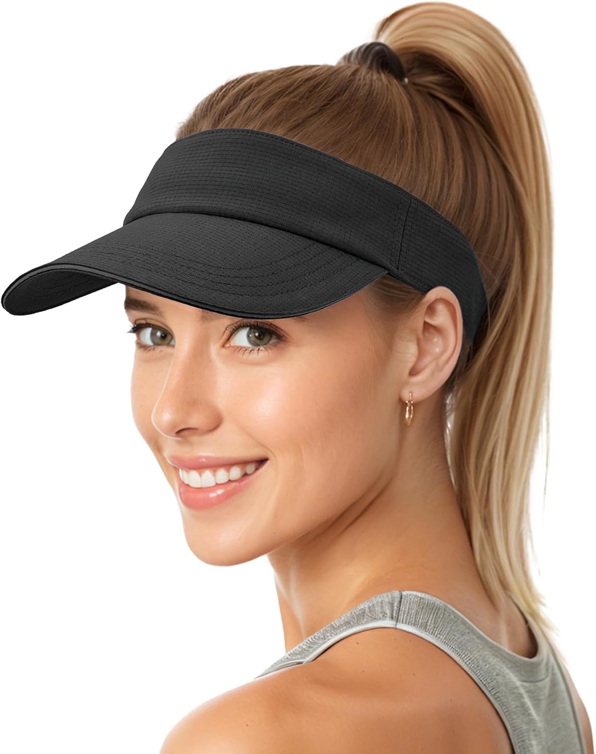 Sukeen Women's Adjustable Fit Runners Lightweight Comfort Performance Visor, Sports Sun Visor One Size Fits Most - Image 7