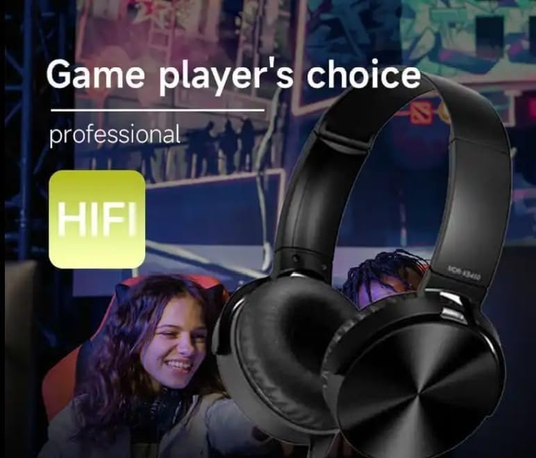 On-Ear Headphones with Microphone - Foldable Super Stereo Bass, Hybrid Active Noise Cancelling Headphones with Transparent Modes,65H Playtime Wireless Bluetooth with Mic, Deep Bass - Image 3