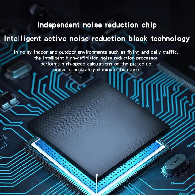 On-Ear Headphones with Microphone - Foldable Super Stereo Bass, Hybrid Active Noise Cancelling Headphones with Transparent Modes,65H Playtime Wireless Bluetooth with Mic, Deep Bass - Image 4