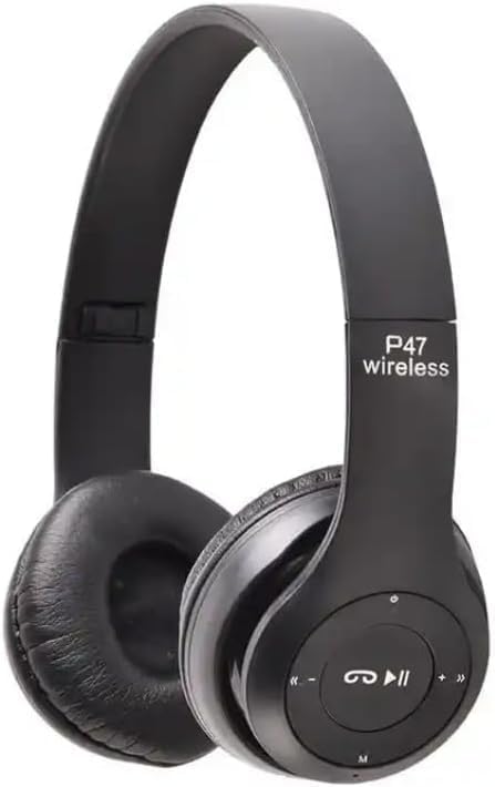 On-Ear Headphones with Microphone - Foldable Super Stereo Bass, Hybrid Active Noise Cancelling Headphones with Transparent Modes,65H Playtime Wireless Bluetooth with Mic, Deep Bass - Image 6